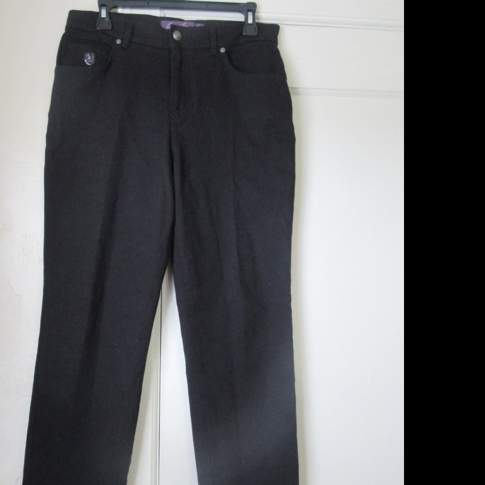 Gloria Vanderbilt black jeans 10 Petite